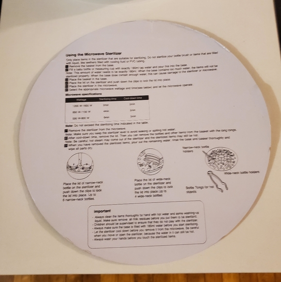 NEW XL Microwave Baby bottles and more  Sterlizer - Picture 4 of 8